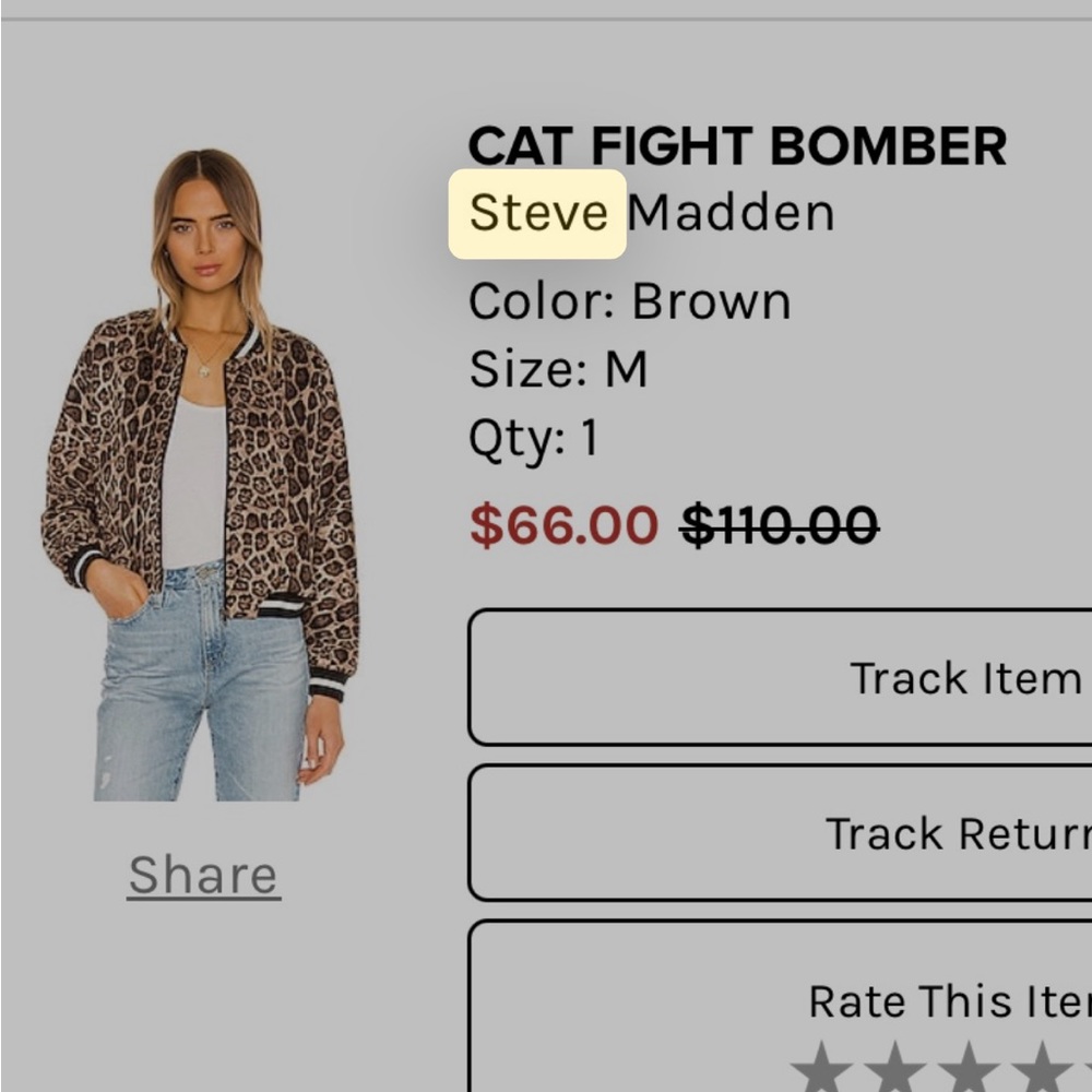 Cat Fight Bomber - Picture 2 of 3